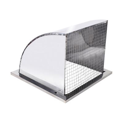 China Ventilation Cover Industrial Metal Duct Cap Cover Outlet Stainless Steel External Wall Waterproof for sale