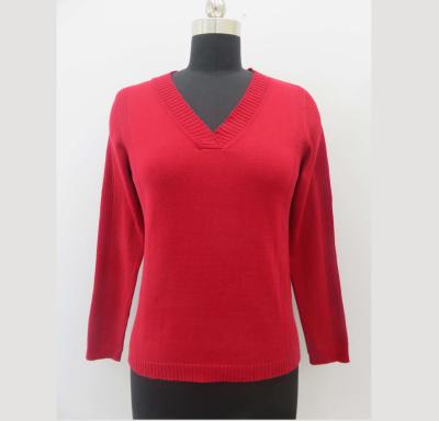 China Breathable Top Solid Casual Ladies Sweater Women Spring In-Stock USA Goods Ready Made Surplus Stock Clearance for sale