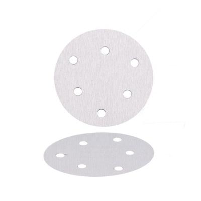 China Metal ; TS31 Sandpaper Dry Round Disc White Sanding Paper For Polishing And Grinding for sale