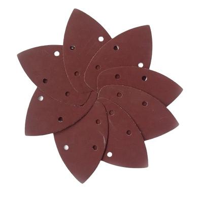 China Hook and Loop Garnet Polishing Sandpaper for Polishing Metal and Wood for sale