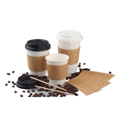 China Recyclable 4oz 8oz 12oz 16oz Custom Logo Disposable Single Double Wall Paper Coffee Cups with Lid for sale