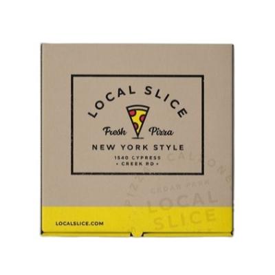 China Recycled Materials custom printing packaging  full color   pizza boxes with logo for takeway food box for sale