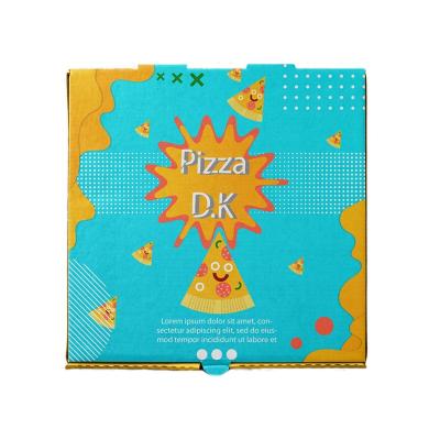 China Recyclable Eco-Friendly Biodegradable Customized  takeaway Corrugated Pizza Box Printing for sale