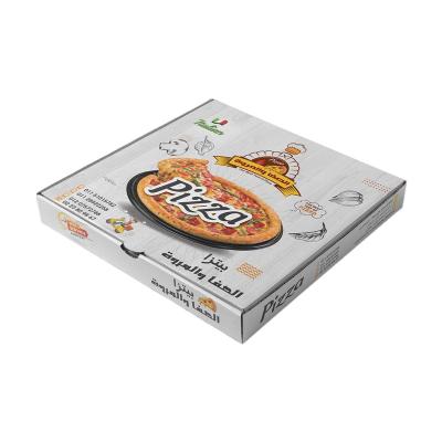 China Recyclable Customized Printing Size Cheap Corrugated Pizza Boxes Pizza Packing Box Takeaway Brown Pizza Box for sale