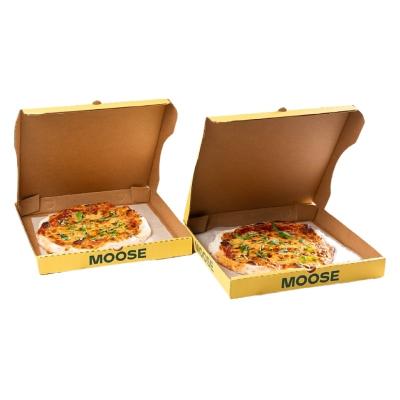 China Recycled Materials High Quality Corrugated Paper Pizza Boxes With Logo 10 12 14 16 Inch for sale