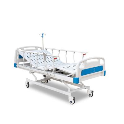 China BT-AE105 metal cheap automatic electric medical adjustable hospital bed patient bed with rails wheels price for sale