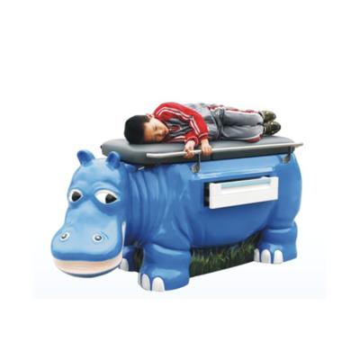 China Pediatric metal quality hospital furniture child examination table examination couch hippo design price BT-EA015 for sale