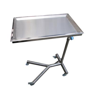 China BT-SMT001 Hospital Stainless Steel Mayo Traditional Cheap Surgical Medical Table Height Adjustable Surgical Instrument Cart Price for sale