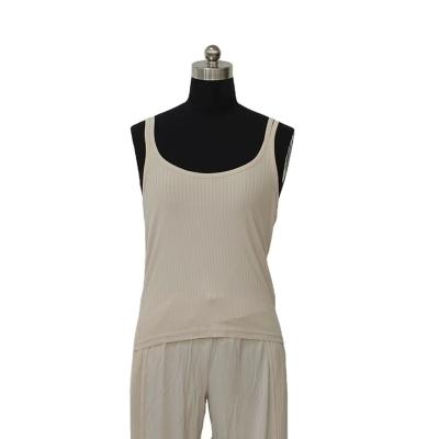 China Comfortable Direct Wholesale Summer Vest Ladies Sleepwear Sexy Backless Suit for sale