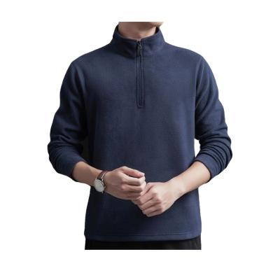 China Factory Outlet Comfort Lapel Zipper Collar Gentleman's Fleece Tops Fleece Tops Men's Fleece Thermal for sale