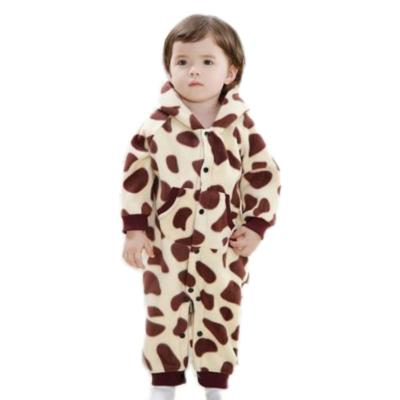 China Cozy China Sell Like Hot Cakes Children's Animal Cotton Stripe Print Baby Overalls Jumpsuit for sale