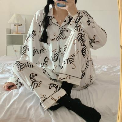 China Breathable Two Piece Pajama Set Wholesale Pajamas For Women Pajama Sets 2 Piece Night Wears for sale