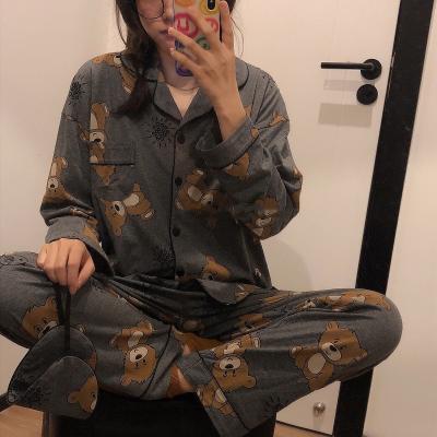 China Wholesale Breathable Pajama Sets Sleepwear Women Printed Leisure Wear For Pajamas Winter Wear Home Nightgown for sale