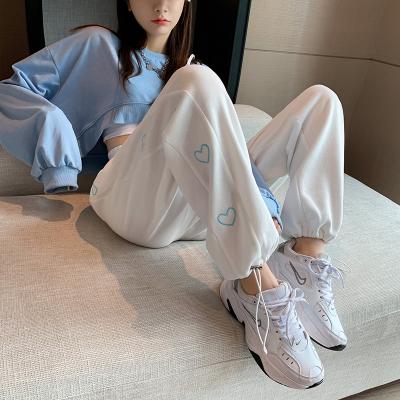 China Anti-Wrinkle Harajuku Streetwear Cargo Pants Women Joggers Sweatpants Korean Style Harem Pants High Waist Casual Loose Female Trousers for sale