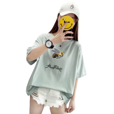 China 2021 Girls Anti Shrinkage Tops Summer Blouse Korean Plus Size Women Fashion T Shirts for sale