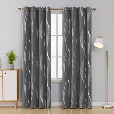 China New high quality hot sales living room products full shade curtain drapes curtain printing spot printing for sale