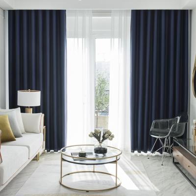 China Ready Made Window Curtain Blackout Effective Shading Window Curtain Finished Product Look Home Canvas Good Ring Eyelet Drapes Wholesale for sale