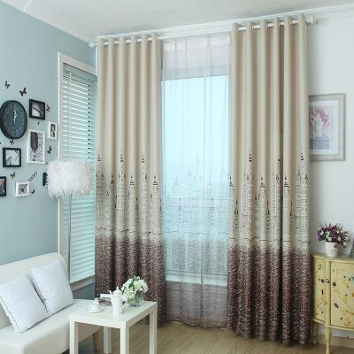 China Turkish Modern Luxury Solid Color Style Sheer Curtain Blackout Curtain New Window for sale