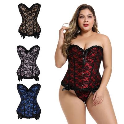 China Antibacterial No MOQ Sexy Bondage Lace Up Bustier Corset Waist Trainer Shaper for sale