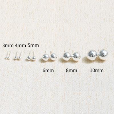 China 925 Sterling Silver Wholesale 925 sterling silver earring accessory stud with pearl for jewelry making for sale