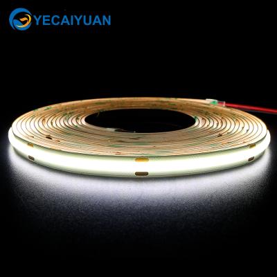 China LANDSCAPE Indoor Decoration 480leds Per Meter Cob 8mm 10mm Width Dc12v24v 11w Led Strip Light for sale