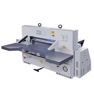 China Building Material Shops Pile Guillotine QZYK1150D-8 Programmed Hydraulic Industrial Paper Cutter for sale