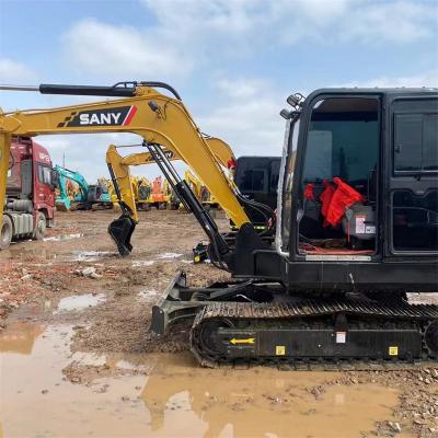 China SANY 60C-9 Bagger mit 500 Stunden - Fahrgeschwindigkeit 2,25-4,22 km/h Zuverlässigkeit zu verkaufen