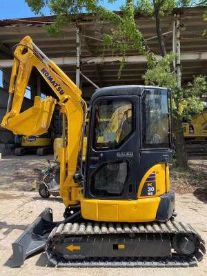 China Schwinggeschwindigkeit Komatsu 3 Tonnen PC30 Crawler Bagger mit 0,2 m\u00b3 Eimer-Kapazität zu verkaufen