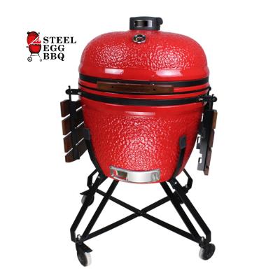 China Joe size SEB KAMADO ceramic coated barbecue grill chicken barbeque asador portatil adjustable high end professional barbecu large size for sale