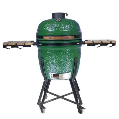 China Adjustable Size SEB KAMADO/21 Inch Outdoor Ceramic EGG STEEL BARBECUE Shaped Kamado Charcoal Grill BBQ Smoker Grill for sale