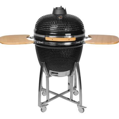 China SEB KAMADO Large Size Egg Smoker Grill Adjustable Ceramic Grilled Kamado Grill With Tables for sale