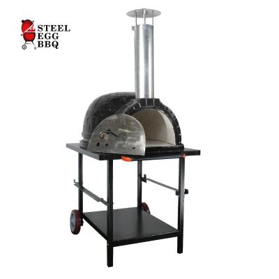 China Classic SEB 26 inch black brick outdoor wooden pizza stone ovens for sale for sale