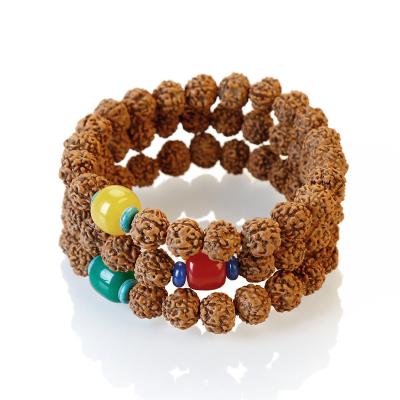 China Wholesale wooden bead wrist mala stretch wooden bracelet, yoga mediation bracelets for men and woman for sale