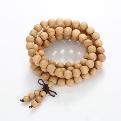 China Eco-friendly Wholesale Hot Sale Natural Cypress Cliff Heart Buddha Wooden Beads Beads for sale