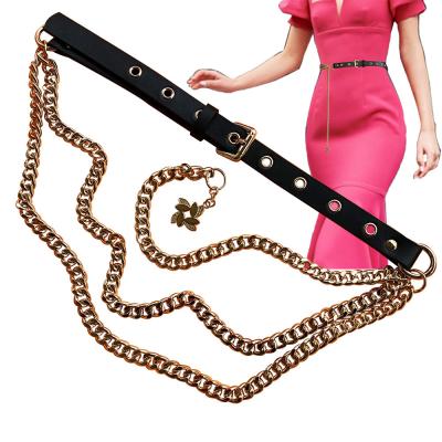 China Nickle Free Womens Trendy Belts Multilayer 42 Inches Length for sale