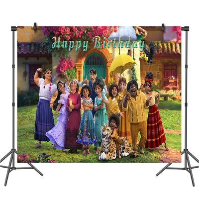 China 5*3ft Magical Birthday Movie Mirabell Madrid Photography Backdrop Vinyl Girls Happy Birthday Backdrop Party Decorations for sale