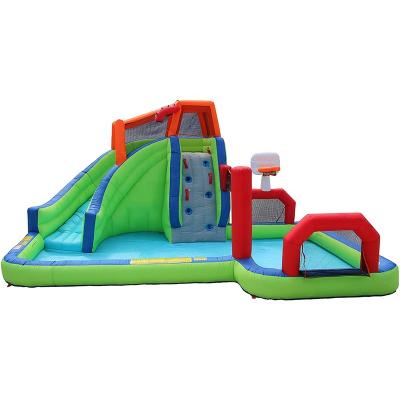 China Water Entertainment YOJA / OEM Aqua Sports Inflatable Amusement Floating Water Park With Slide For Kids for sale