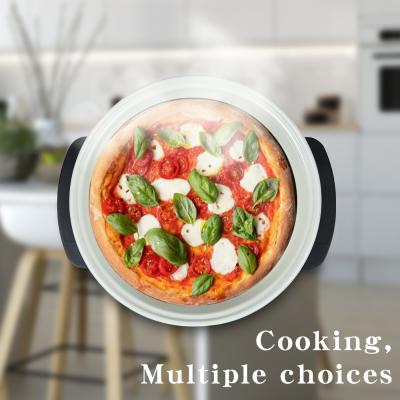 China 2021 eco-friendly new design stick non coating sensitive and exquisite nonde forming aluminum electric round pizza pan for sale