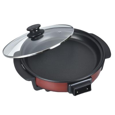 China Easily cleaned. Wholesale Multifunctional Aluminum Round Non Stick Barbecue 40CM Household Pizza Deep Pan for sale