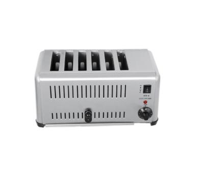 China Electric Toaster Bread Toaster 6 Slice Digital Bread Toaster Factory Commercial Commercial Breakfast Snacks Toaster with Stainless Steel Body for sale