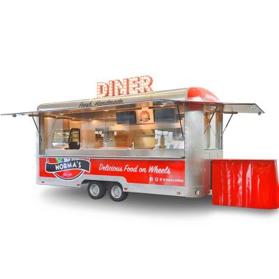 China Portable mobile fast food carts moving outdoor dining car truck street kitchen restaurant car for sale for sale