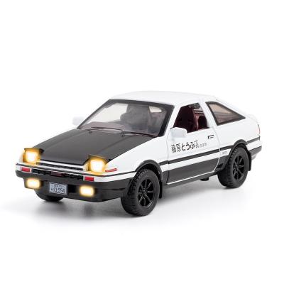 China Diecast model toy simulation 1:32 ae86 alloy sports car (boxed) die-casting toy collection ornaments children's toy gifts for sale