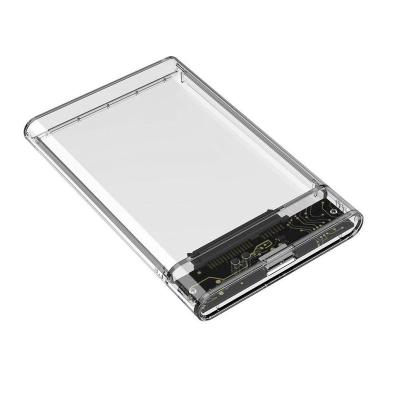 China 2.5 hdd case Transparent external driver 2.5 inch portable hard drive case usb 3.0 hdd enclosure 2.5 usb3.0 for sale