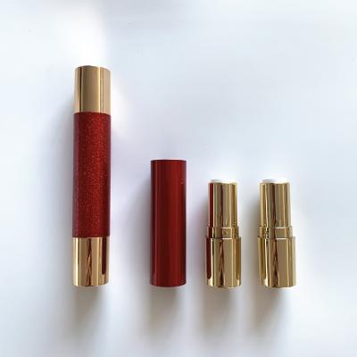 China New Double Sided Cosmetics Double Sided Glossy Red Lipstick Tube Empty Lipstick Tube for sale