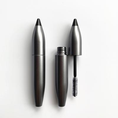 China Cosmetics Emily New Product Customized Logo Mascara Tube Matte Gray Empty Mascara Tube With Brush 10ml for sale