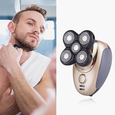 China Men's Triple Portable Rechargeable Trimmer Men's 4D Mini USB Face Shaving Machine Shaving Machine Triple Blade Electric Shavers for sale