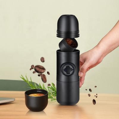 China Logo Customized Logo Customized Coffee Maker Espresso Coffee Machine Use Protable Mini Small Press Home Outdoor Manual Car Travel Portable Coffee Makers for sale