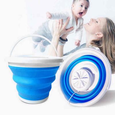 China Hotel Multifunctional Foldable Ultra Sonic Mini Portable Plastic Bucket Washing Machines Price for sale