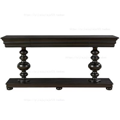 China French Custom American High End Furniture Fashion Living Room Oak Solid Wood Porch Table for sale