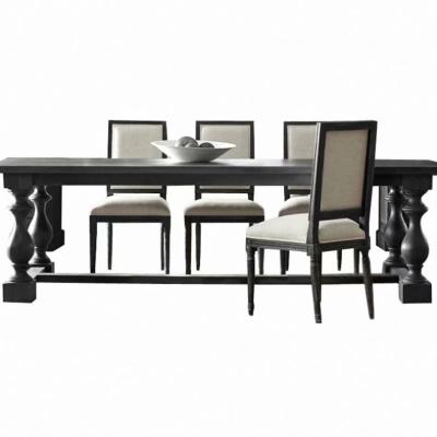 China Custom French Style French Classy Oak Furniture Solid Wood Dining Table for sale